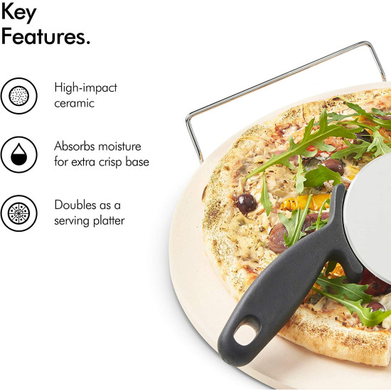 Πέτρα ψησίματος πίτσας Italian Kitchencraft
