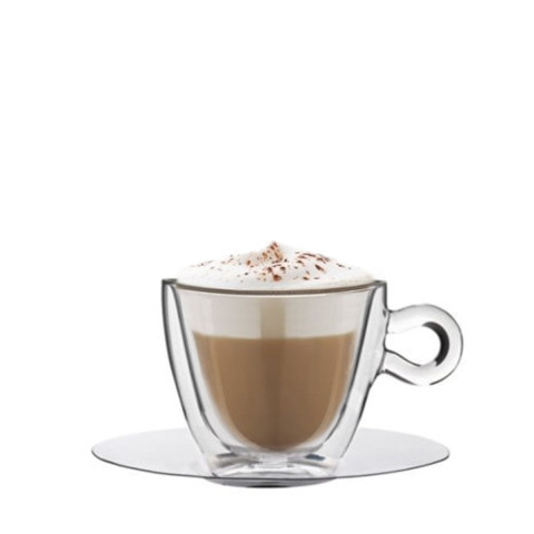 Σετ Φλυτζάνια Cappuccino Thermic Glass με δισκάκι Luigi Bormioli