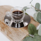 Σετ Φλυτζάνια Espresso 65 ml Thermic Glass με δισκάκι Luigi Bormioli