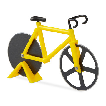 Κόφτης πίτσας Yellow Bicycle Relaxdays Κόφτης πίτσας Yellow Bicycle Relaxdays