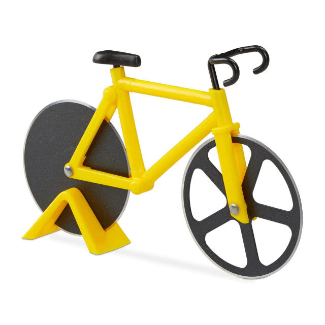 Κόφτης πίτσας Yellow Bicycle Relaxdays Κόφτης πίτσας Yellow Bicycle Relaxdays