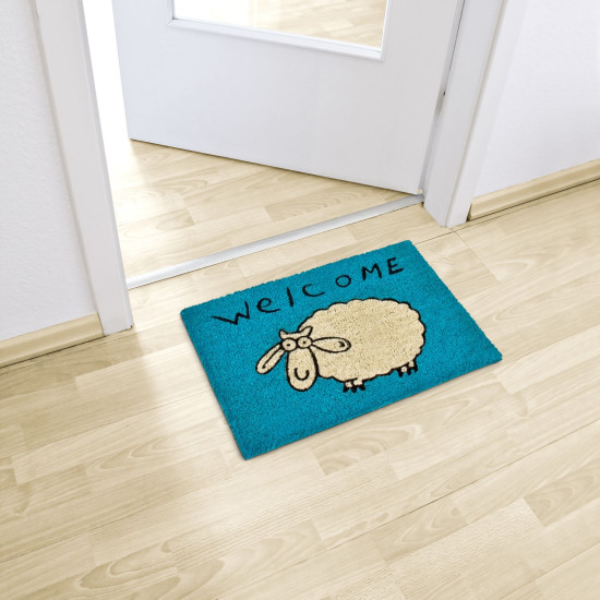 Χαλάκι πόρτας "Sheep blue" Relaxdays Germany