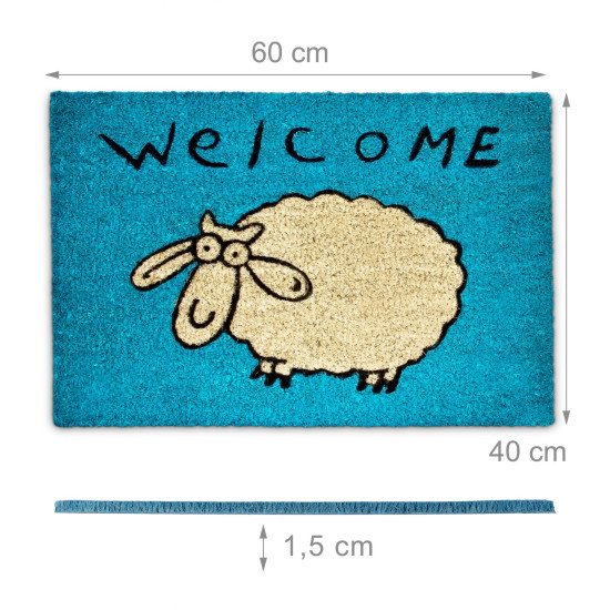 Χαλάκι πόρτας "Sheep blue" Relaxdays Germany