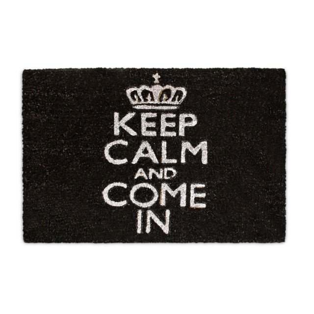 Χαλάκι πόρτας "Keep Calm Black" Relaxdays Germany