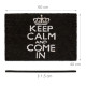 Χαλάκι πόρτας "Keep Calm Black" Relaxdays Germany