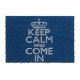 Χαλάκι πόρτας "Keep Calm Blue" Relaxdays Germany