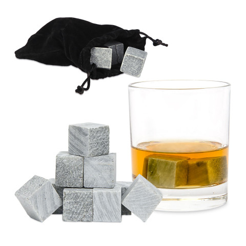 Επαναχρησιμοποιήσιμα παγάκια Ουίσκι Stone Relaxdays