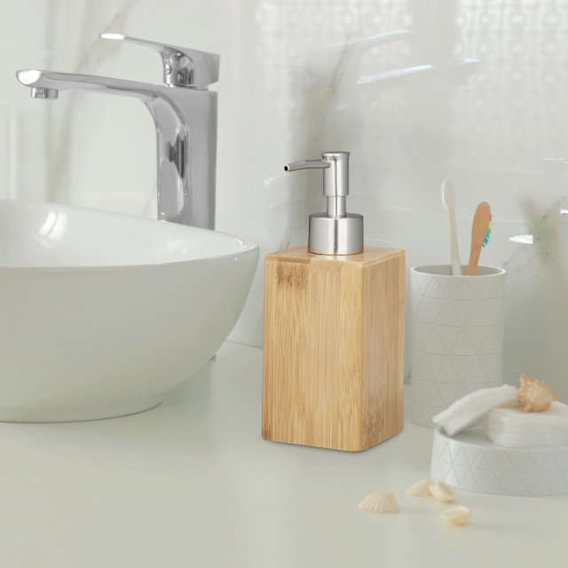Dispenser νιπτήρα Square mat bamboo Relaxdays Germany