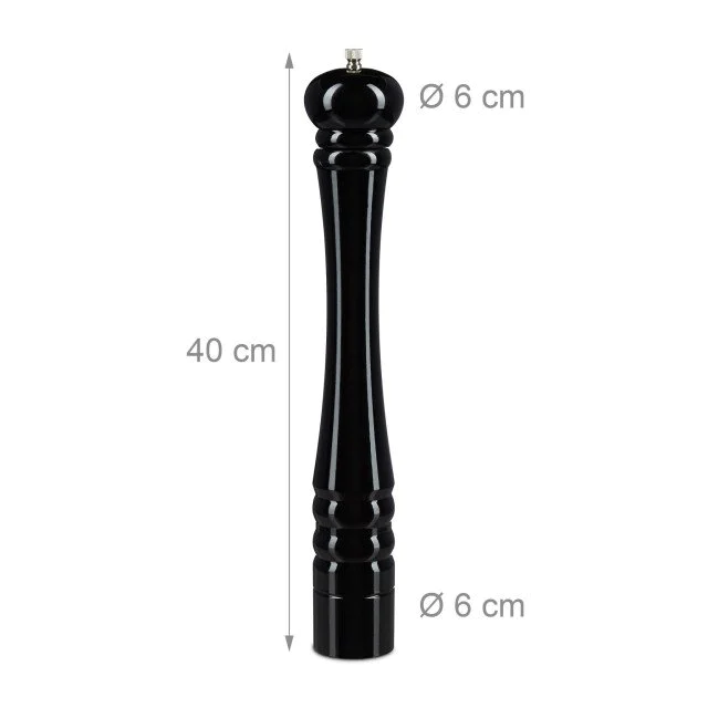 Μύλος μπαχαρικών 40cm Black Relaxdays Μύλος μπαχαρικών 40cm Black Relaxdays