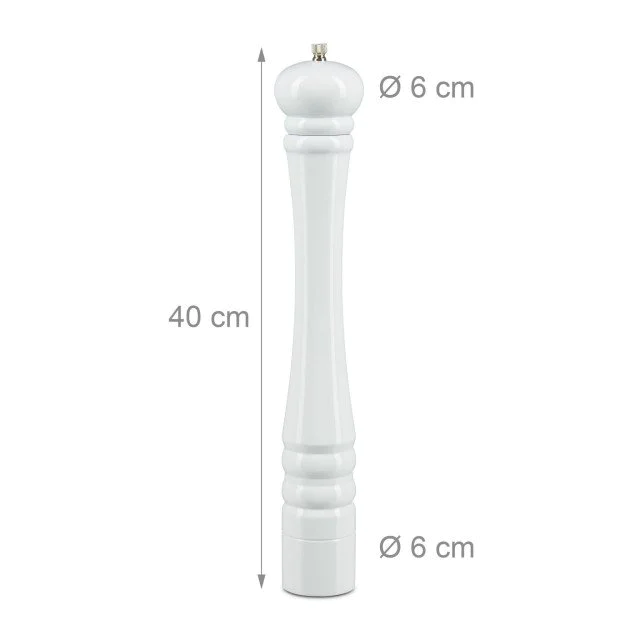 Μύλος μπαχαρικών 40cm White Relaxdays Μύλος μπαχαρικών 40cm White Relaxdays