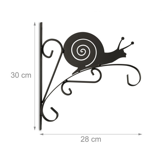 Γάντζος για κρεμαστή γλάστρα "Snail" Relaxdays