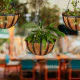 Κρεμαστό καλάθι λουλουδιών Black Relaxdays Κρεμαστό καλάθι λουλουδιών Black Relaxdays