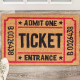 Χαλάκι πόρτας "Ticket" Relaxdays Germany