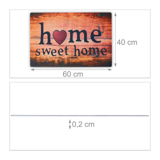 Χαλάκι πόρτας "Home Sweet Home" Relaxdays Germany
