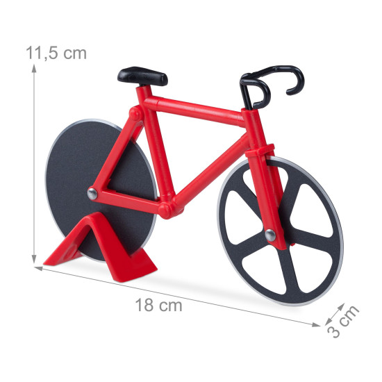Κόφτης πίτσας Red Bicycle Relaxdays Germany