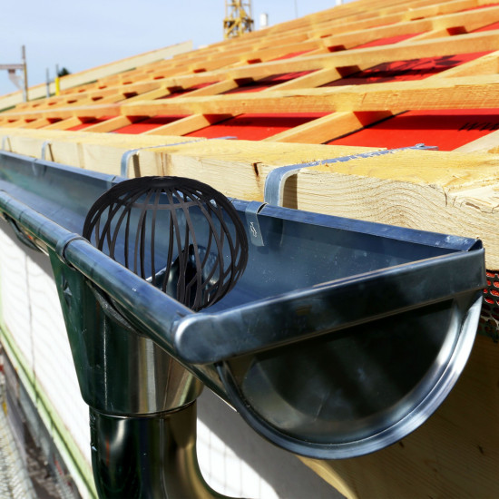 Προστατευτικά για υδρορροές σκεπής Downpipe Leaf stop Σετ 4τεμ Relaxdays