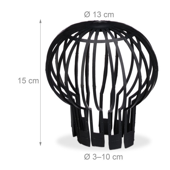Προστατευτικά για υδρορροές σκεπής Downpipe Leaf stop Σετ 4τεμ Relaxdays