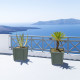 Γλάστρα πλαστική τετράγωνη Anthracite Relaxdays