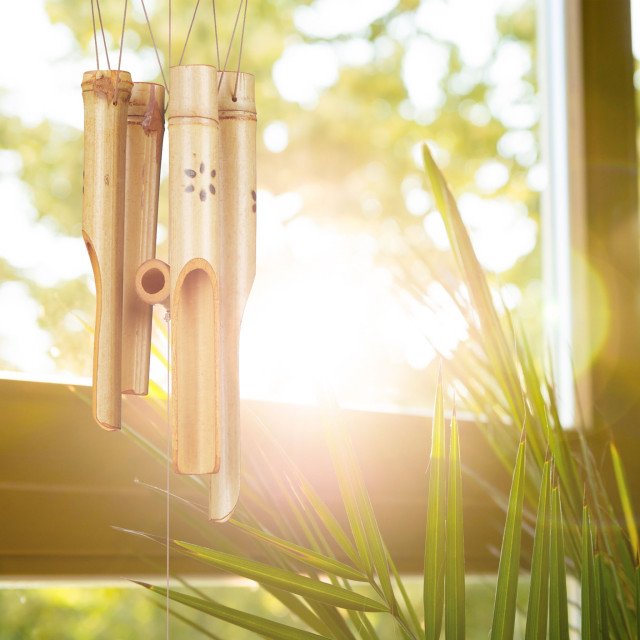 Διακοσμητικό κήπου μελωδός αέρα bamboo Relaxdays
