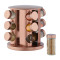 Carousel Μπαχαρικών 12 βαζάκια Copper Relaxdays Germany