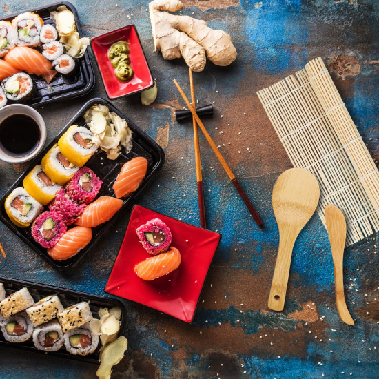 Sushi set bamboo 14 τεμ. Relaxdays