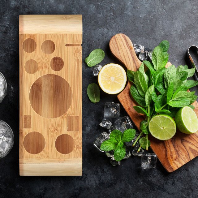 Σετ παρασκευής κοκτέιλ "Ιnox" 11 τεμ σε βάση Bamboo Relaxdays Σετ παρασκευής κοκτέιλ "Ιnox" 11 τεμ σε βάση Bamboo Relaxdays
