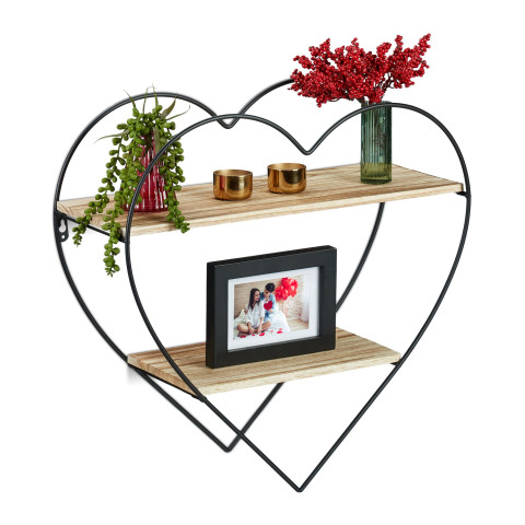 Deco ράφι τοίχου Heart Relaxdays Germany