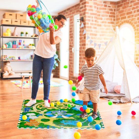 Play mat puzzle πολύχρωμο 9 κομμάτια Relaxdays Germany 