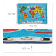 Παιδική μοκέτα Παγκόσμιος Χάρτης 150x100 cm Relaxdays Germany