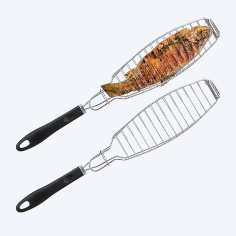 Σχάρα bbq για ψήσιμο ψαριών Relaxdays