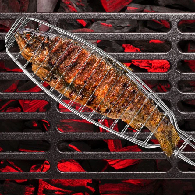 Σχάρα bbq για ψήσιμο ψαριών Relaxdays