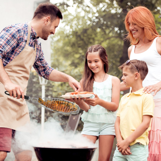 Σχάρα bbq για ψήσιμο ψαριών Relaxdays