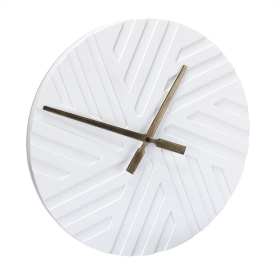 Ρολόι τοίχου Minimal Style White Relaxdays