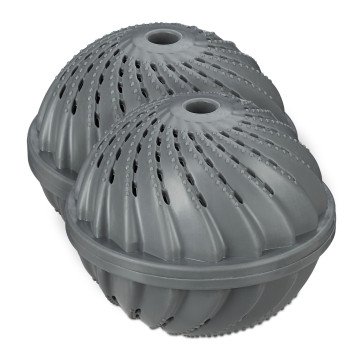 Οικολογικές καθαριστικές σφαίρες πλυντηρίου ρούχων Grey σετ 2τεμ Relaxdays Οικολογικές καθαριστικές σφαίρες πλυντηρίου ρούχων Grey σετ 2τεμ Relaxdays