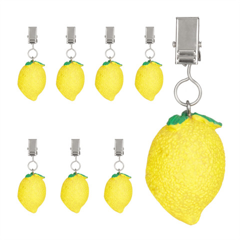 Βαρίδια τραπεζομάντιλου σετ 8τεμ Lemon Relaxdays