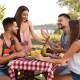 Βαρίδια τραπεζομάντιλου σετ 8τεμ Lemon Relaxdays