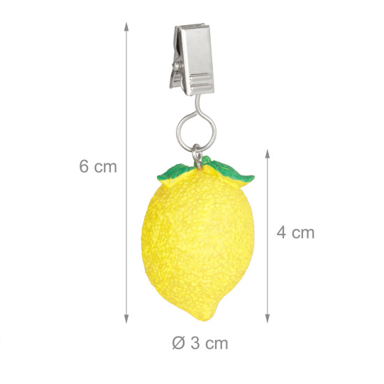 Βαρίδια τραπεζομάντιλου σετ 8τεμ Lemon Relaxdays