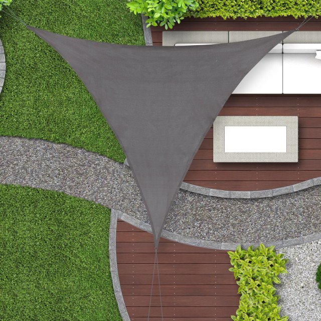 Πανί σκίασης τρίγωνο Grey HDPE 3x3x3 m Πανί σκίασης τρίγωνο Grey HDPE 3x3x3 m