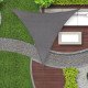 Πανί σκίασης τρίγωνο Grey HDPE 3x3x3 m Πανί σκίασης τρίγωνο Grey HDPE 3x3x3 m
