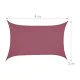 Πανί σκίασης Wine Red 3m x 4m Relaxdays Πανί σκίασης Wine Red 3m x 4m Relaxdays