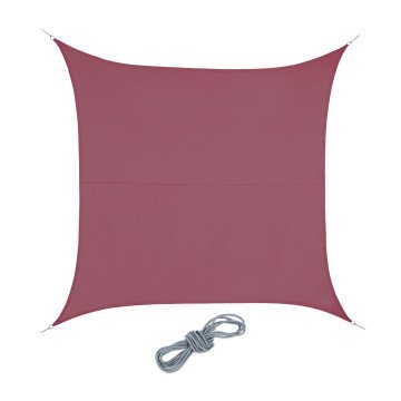 Πανί σκίασης Wine Red 3mx3m Relaxdays