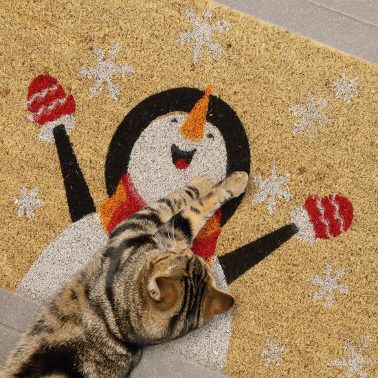 Χαλάκι πόρτας "Snowman" Relaxdays Germany