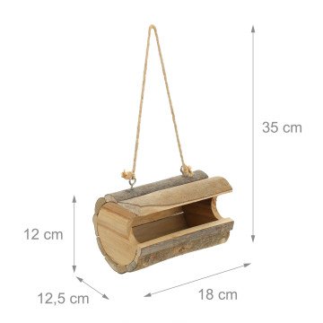 Κρεμαστή ταΐστρα πτηνών Roll Relaxdays Κρεμαστή ταΐστρα πτηνών Roll Relaxdays