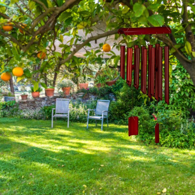 Διακοσμητικό κήπου μελωδός αέρα "12 tubes" Relaxdays