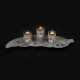 Deco σετ για ρεσώ "Grey Leaf" Relaxdays