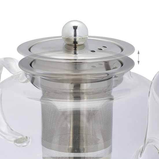 Τσαγιέρα με ένθετο κόσκινο 600 ml Relaxdays Germany 