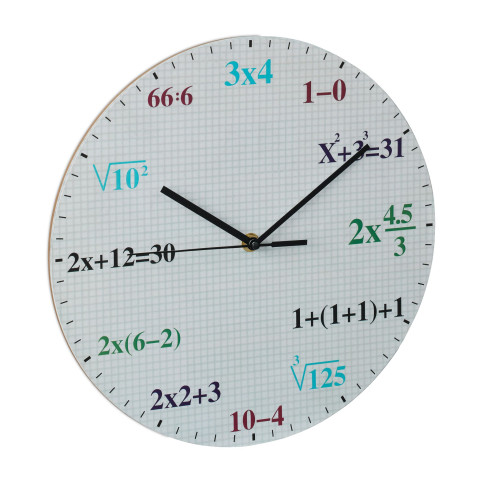 Ρολόι τοίχου Mathematical Fanky Relaxdays