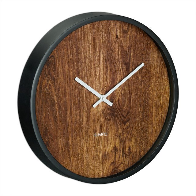 Ρολόι τοίχου Deco Wood Relaxdays