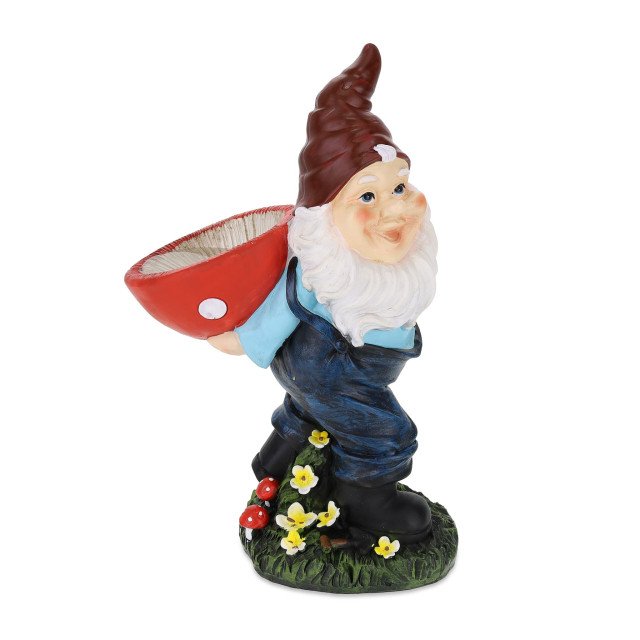 Διακοσμητικό κήπου φιγούρα ξωτικού "Bird Bath Mushroom" Relaxdays