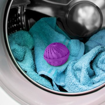 Οικολογικές καθαριστικές σφαίρες πλυντηρίου ρούχων Purple σετ 2τεμ Relaxdays  